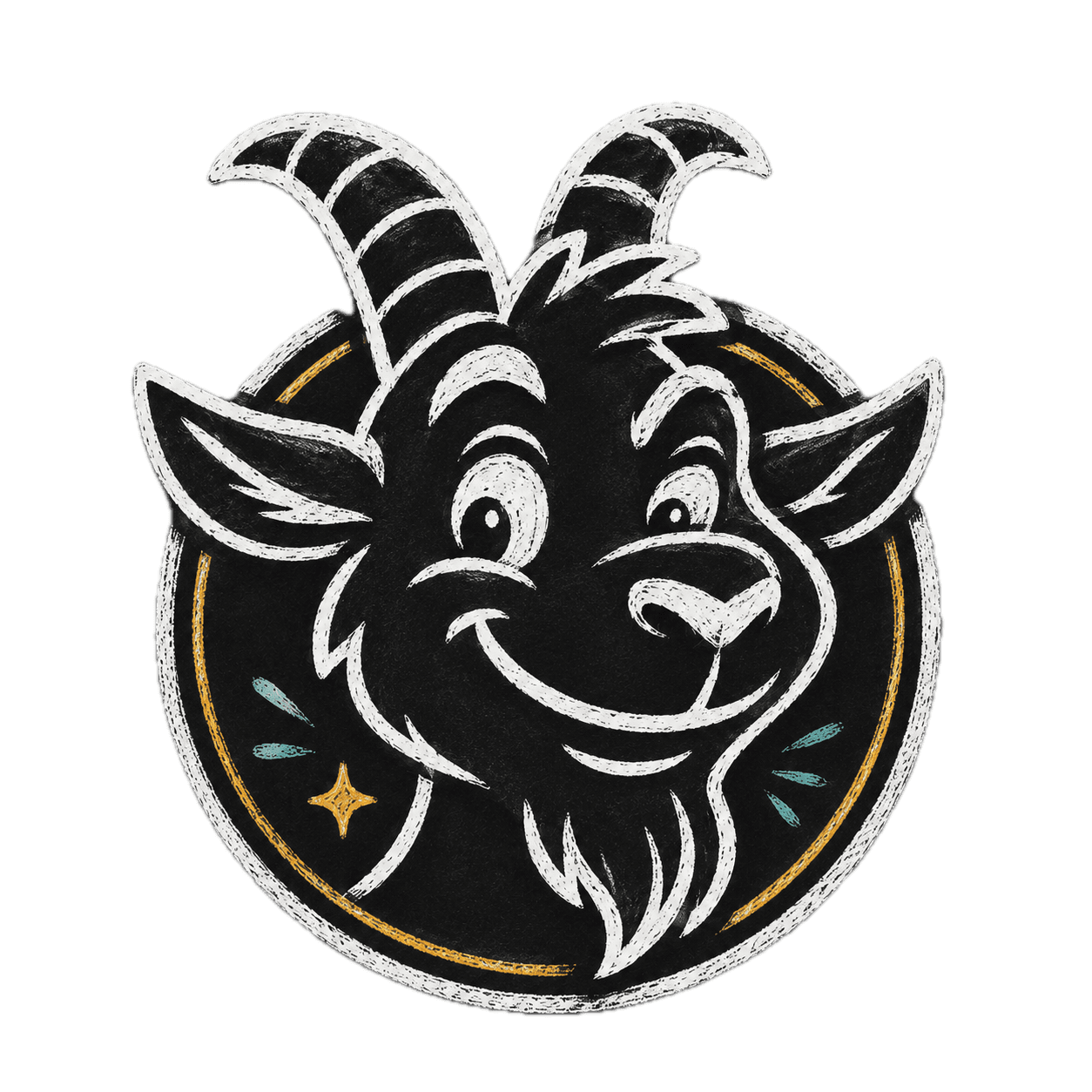 Tippr the GOAT — chalk mascot